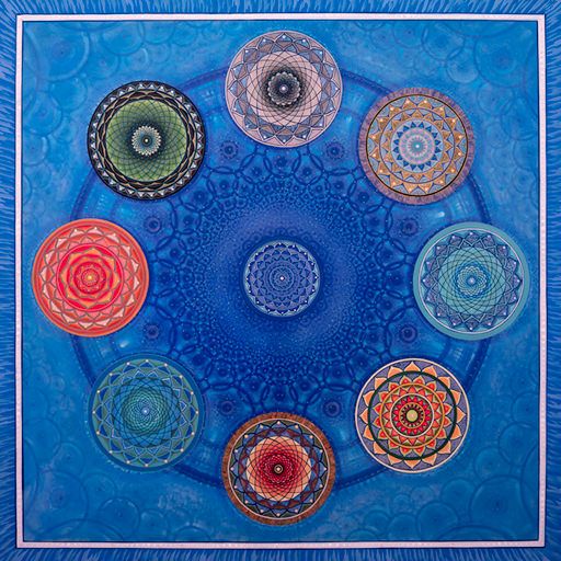 Cosmic Mandala Blue